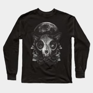 Skull Cat Long Sleeve T-Shirt